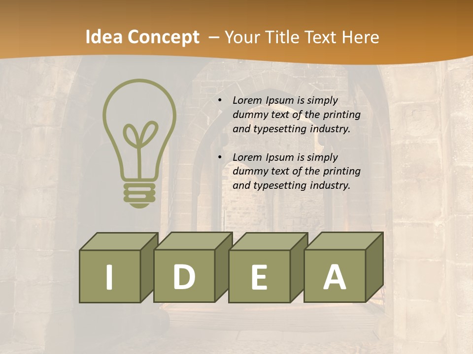 Hallway Hard Observes PowerPoint Template