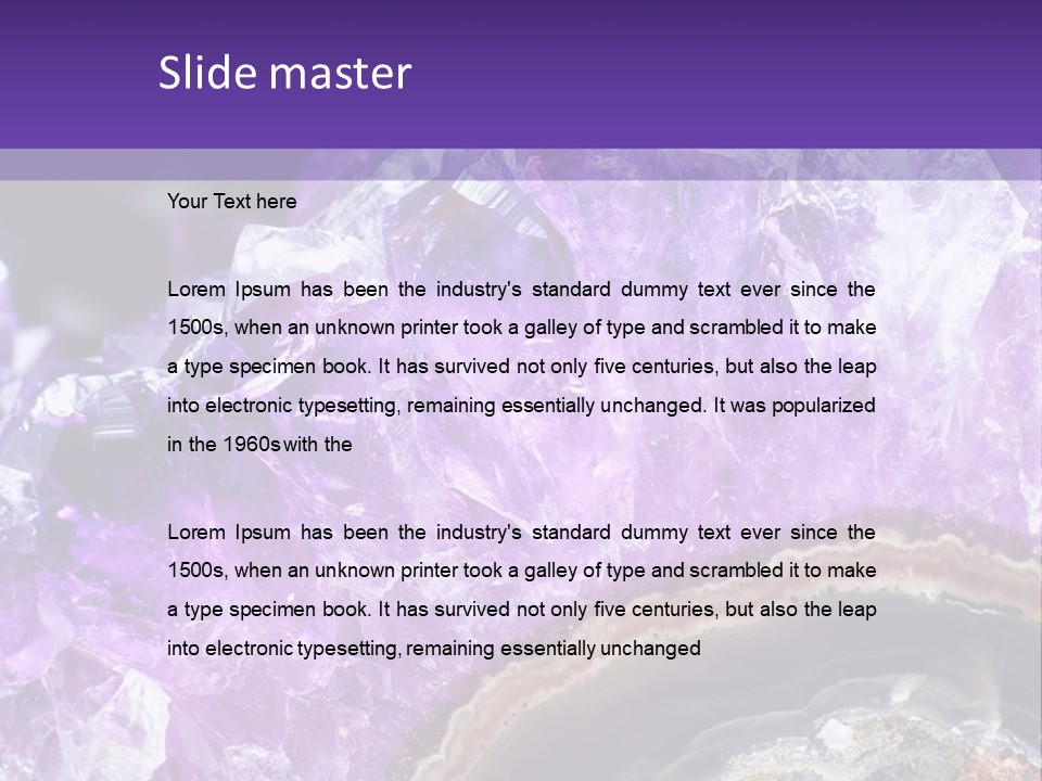 Object Gem Rock PowerPoint Template