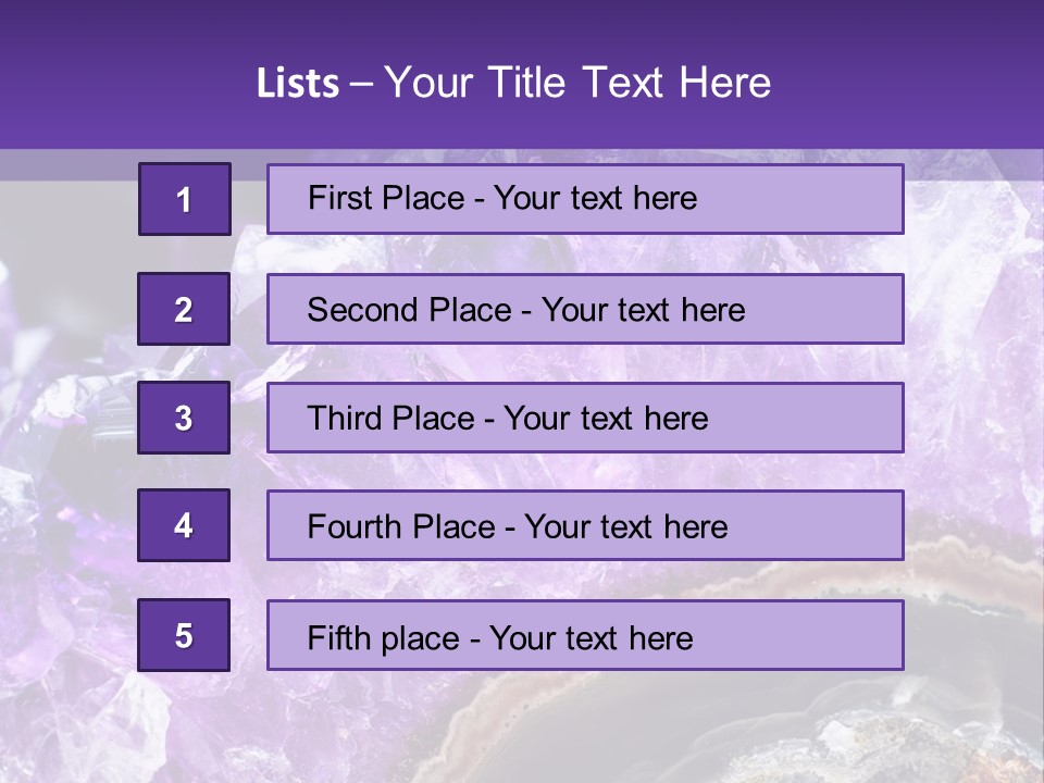 Object Gem Rock PowerPoint Template