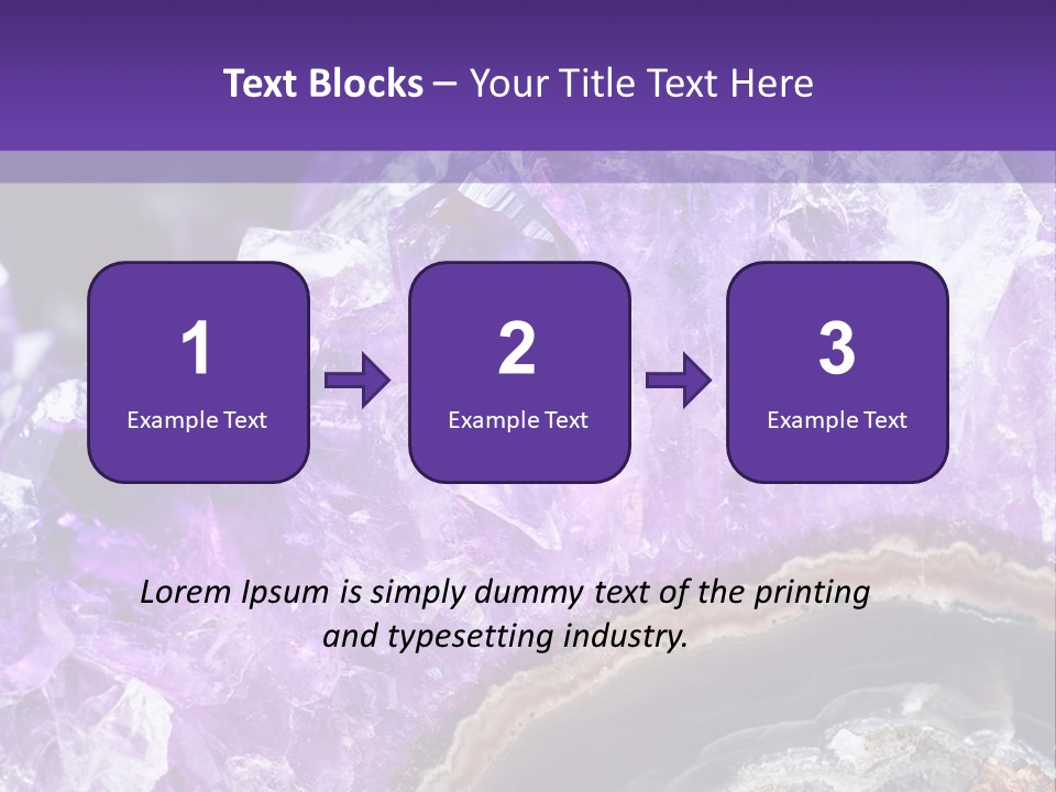 Object Gem Rock PowerPoint Template