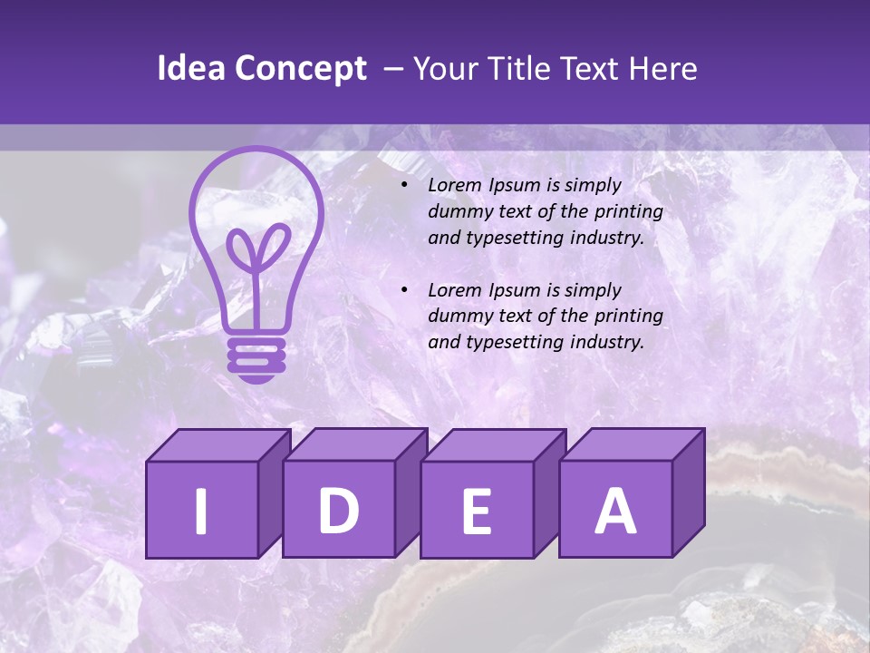 Object Gem Rock PowerPoint Template