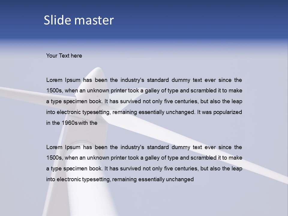 Environmentally Friendly Wind Energy PowerPoint Template