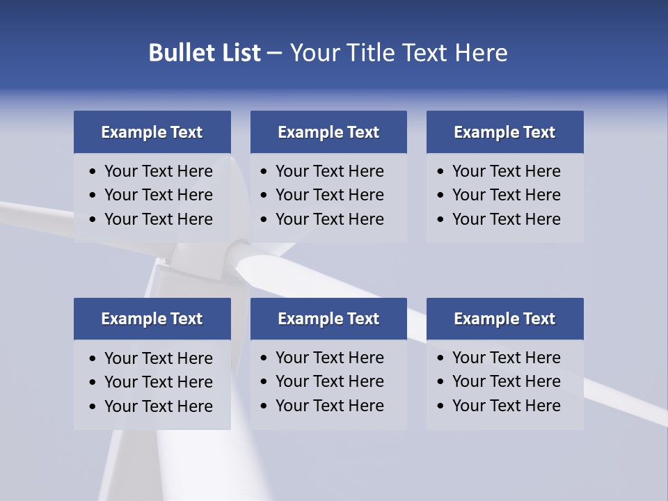 Environmentally Friendly Wind Energy PowerPoint Template