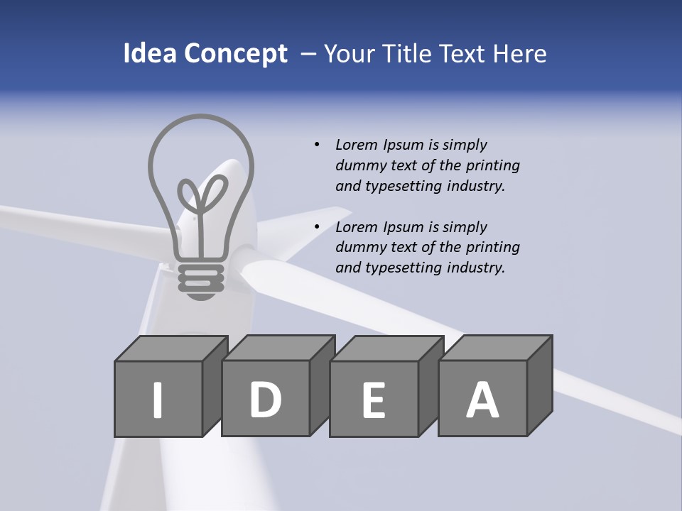 Environmentally Friendly Wind Energy PowerPoint Template