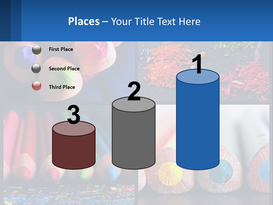 Office Pencil Materials PowerPoint Template