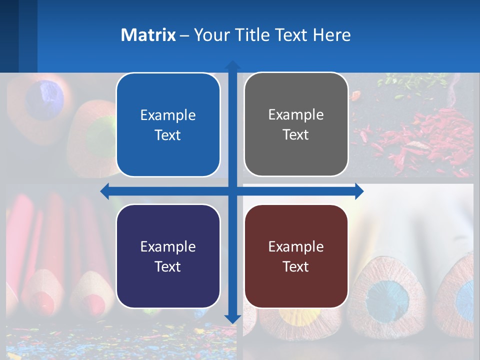 Office Pencil Materials PowerPoint Template