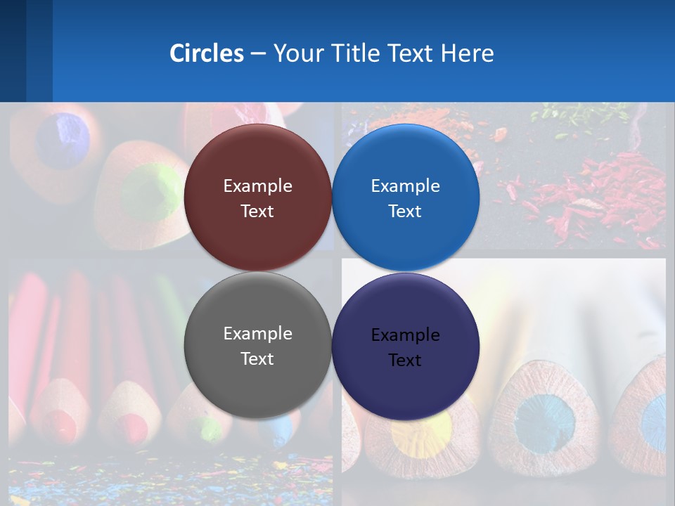 Office Pencil Materials PowerPoint Template