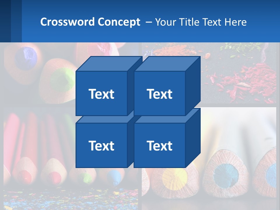Office Pencil Materials PowerPoint Template