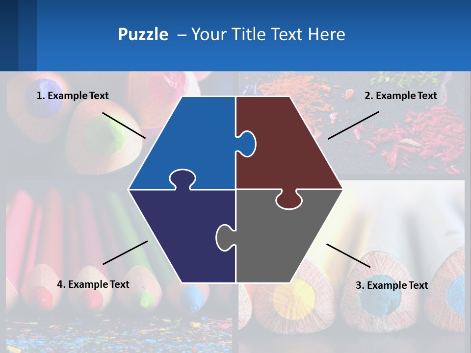 Office Pencil Materials PowerPoint Template