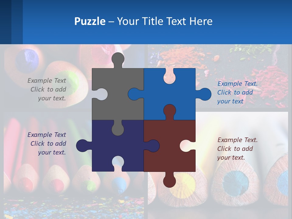 Office Pencil Materials PowerPoint Template