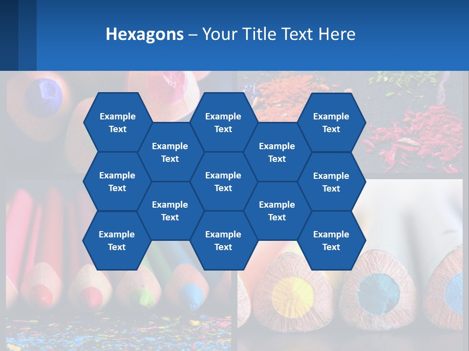 Office Pencil Materials PowerPoint Template