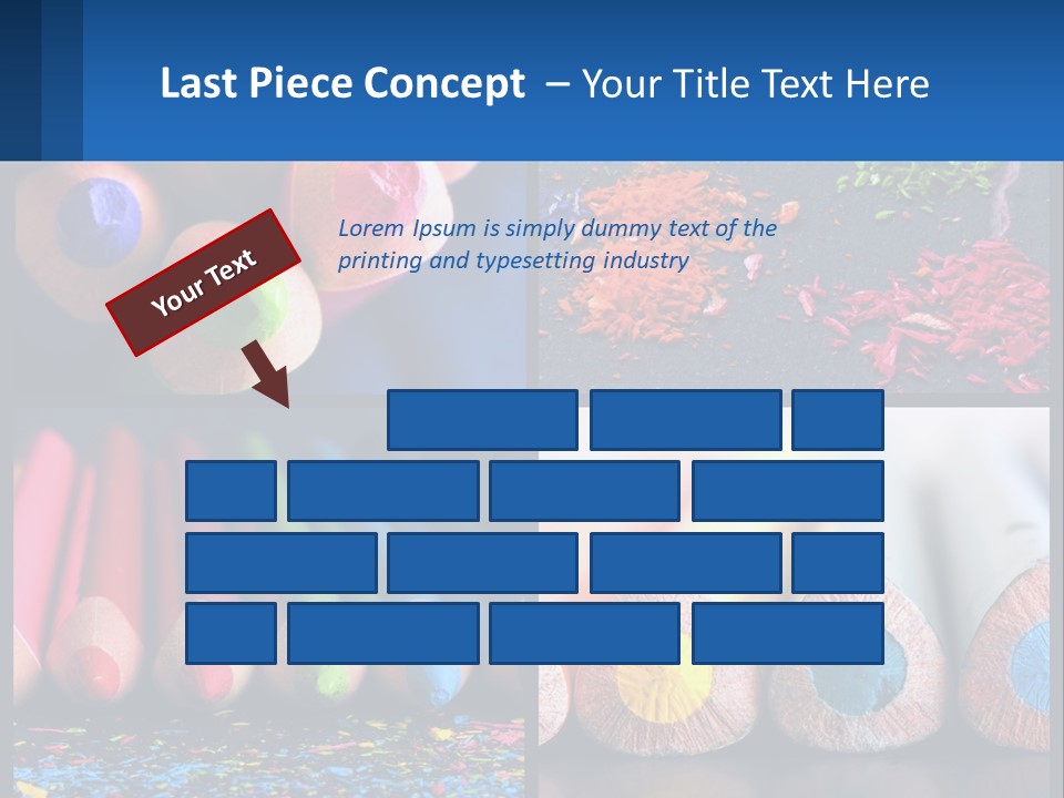 Office Pencil Materials PowerPoint Template