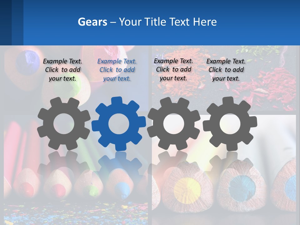 Office Pencil Materials PowerPoint Template