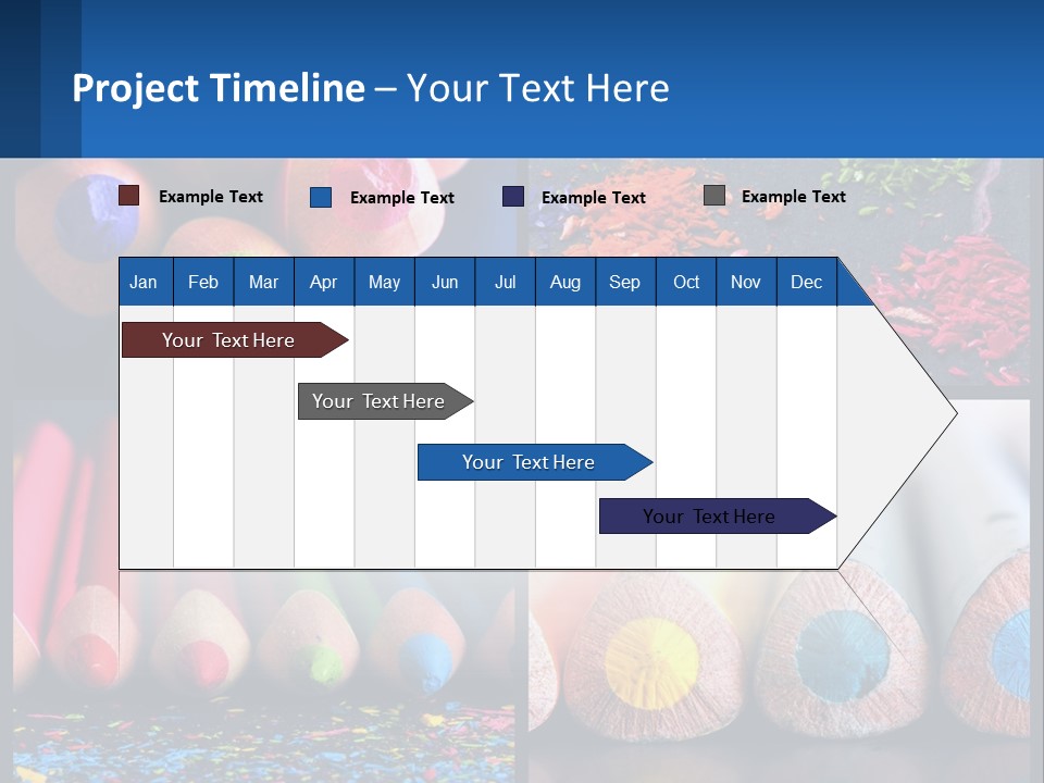Office Pencil Materials PowerPoint Template