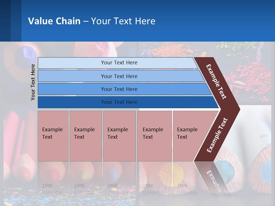Office Pencil Materials PowerPoint Template