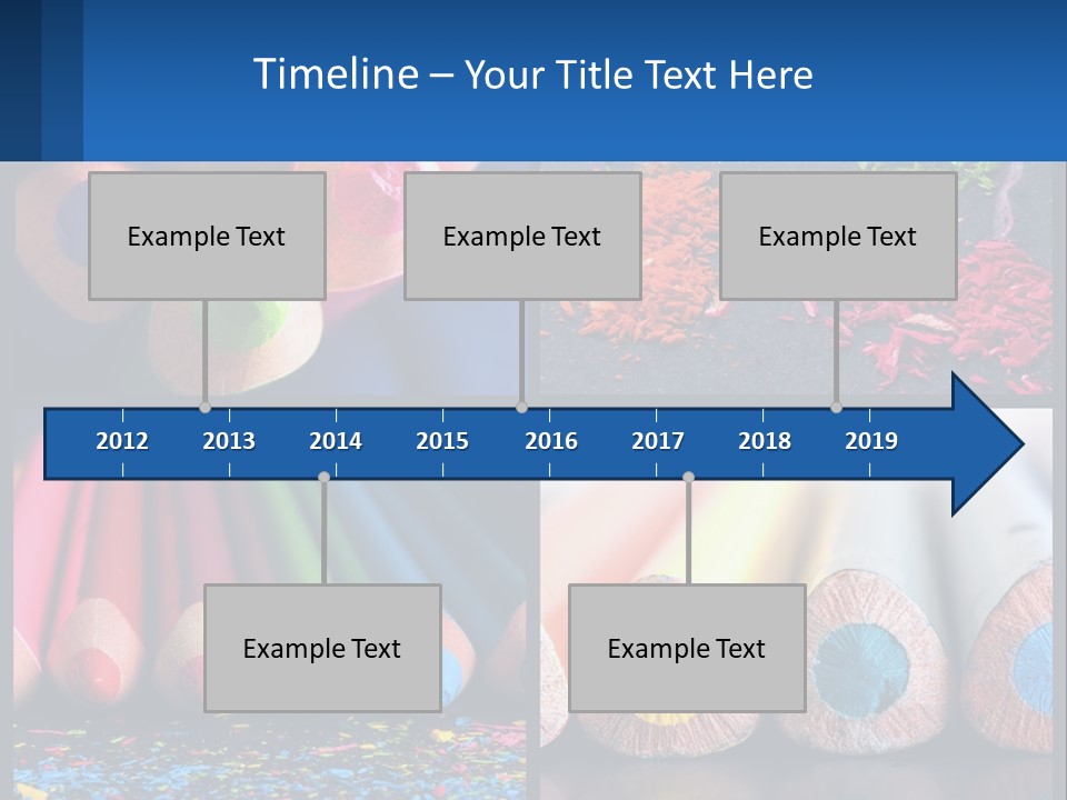 Office Pencil Materials PowerPoint Template