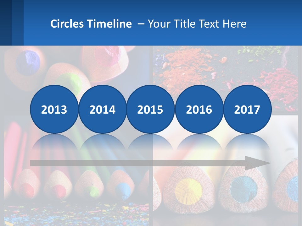 Office Pencil Materials PowerPoint Template