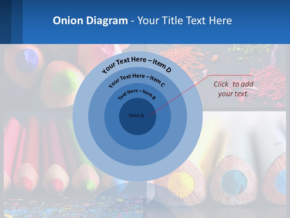 Office Pencil Materials PowerPoint Template