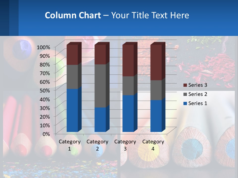 Office Pencil Materials PowerPoint Template