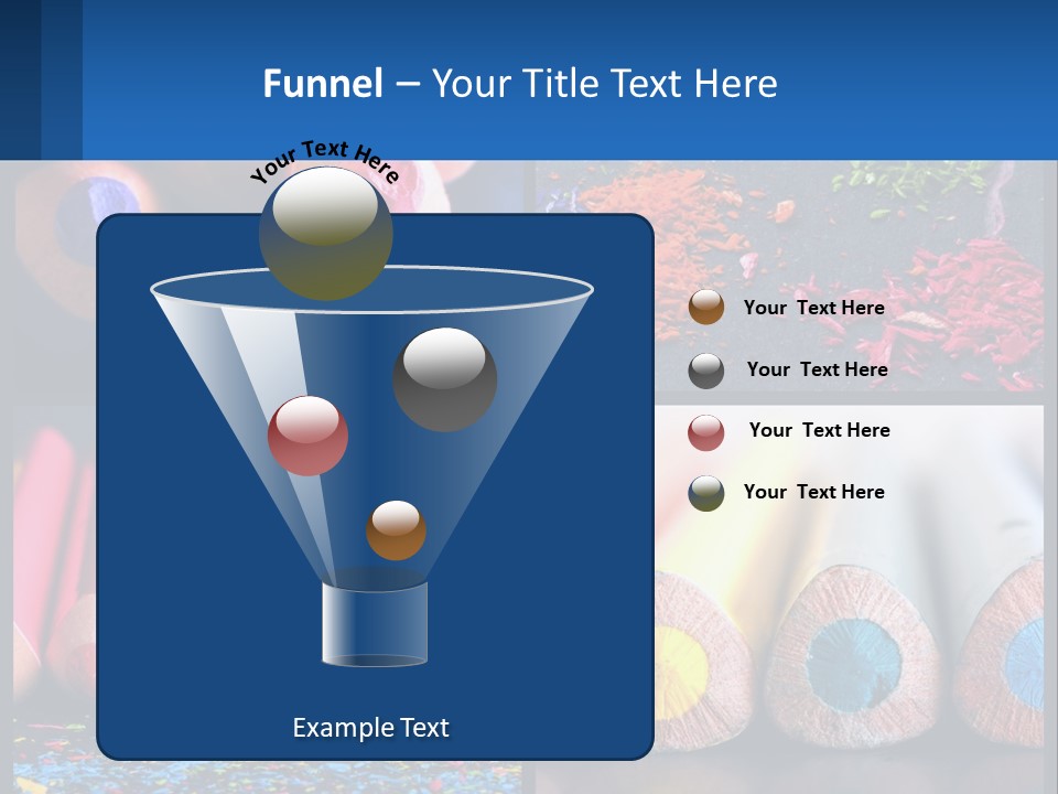 Office Pencil Materials PowerPoint Template