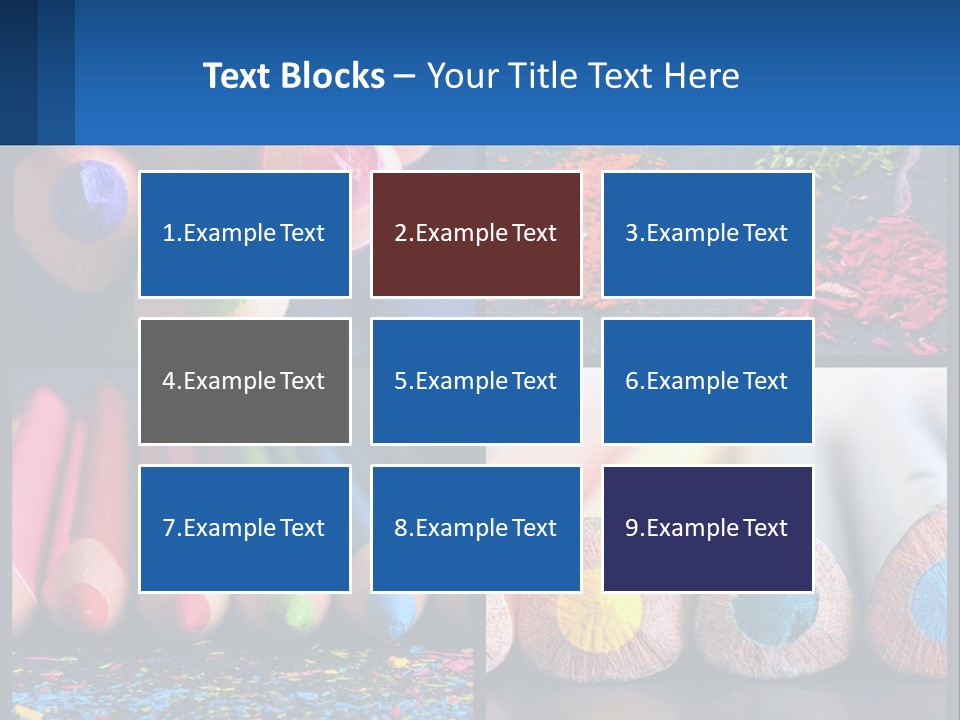 Office Pencil Materials PowerPoint Template