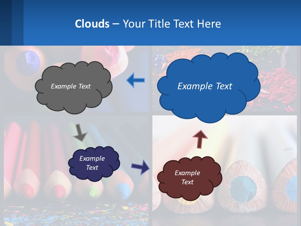 Office Pencil Materials PowerPoint Template