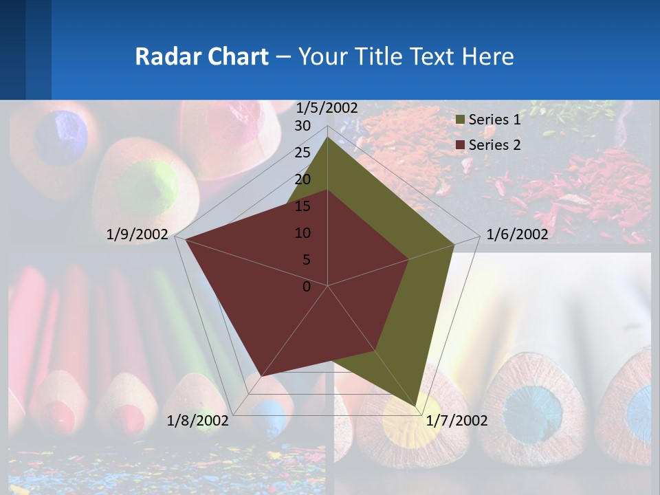 Office Pencil Materials PowerPoint Template