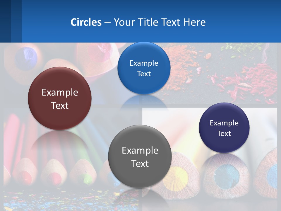 Office Pencil Materials PowerPoint Template