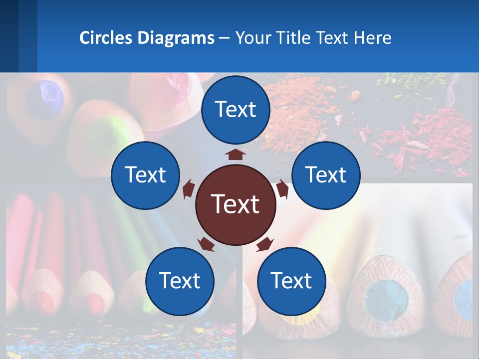 Office Pencil Materials PowerPoint Template