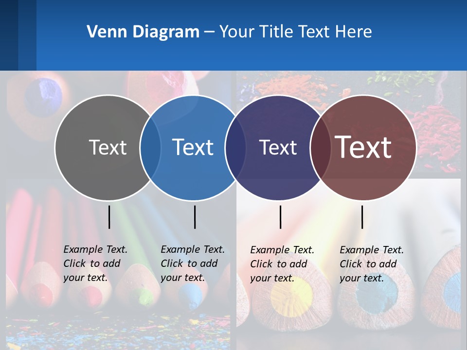 Office Pencil Materials PowerPoint Template