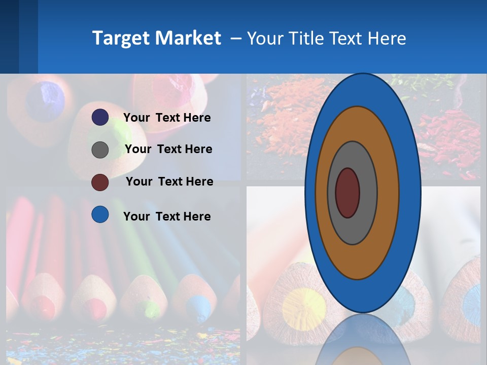 Office Pencil Materials PowerPoint Template