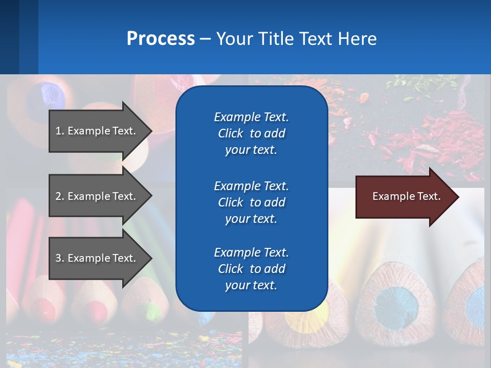 Office Pencil Materials PowerPoint Template