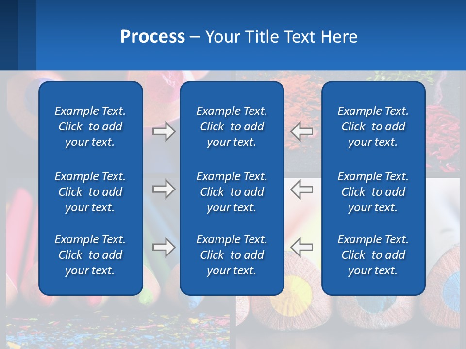 Office Pencil Materials PowerPoint Template