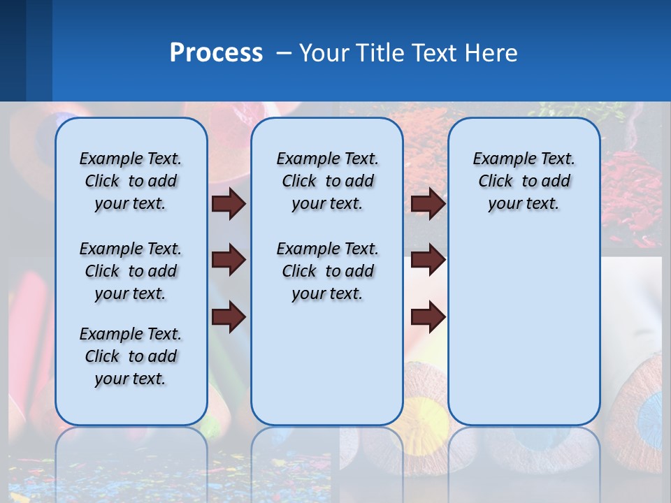 Office Pencil Materials PowerPoint Template