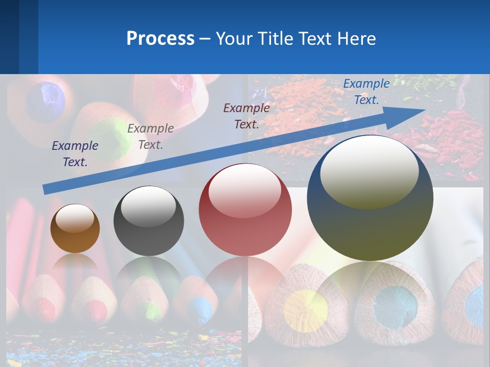 Office Pencil Materials PowerPoint Template