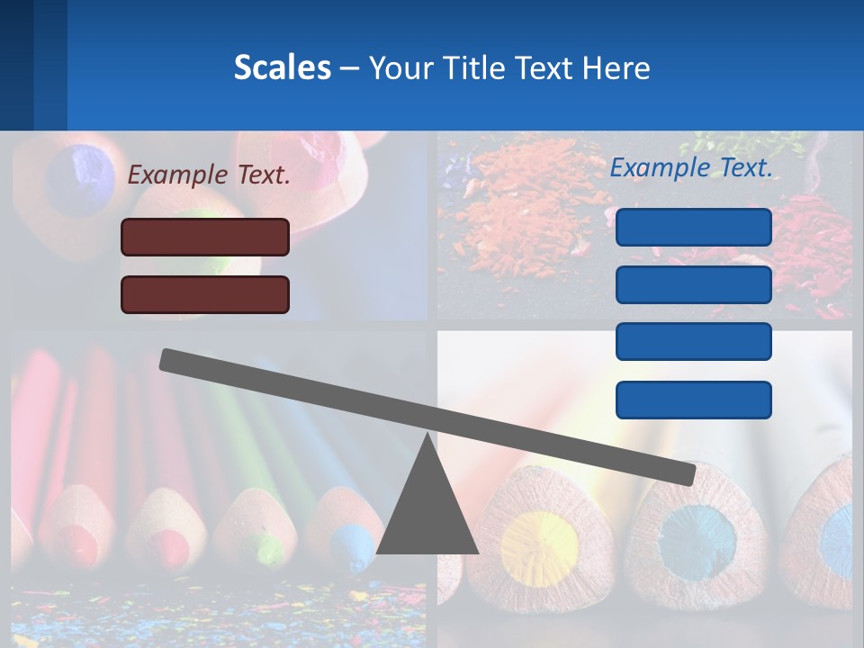 Office Pencil Materials PowerPoint Template