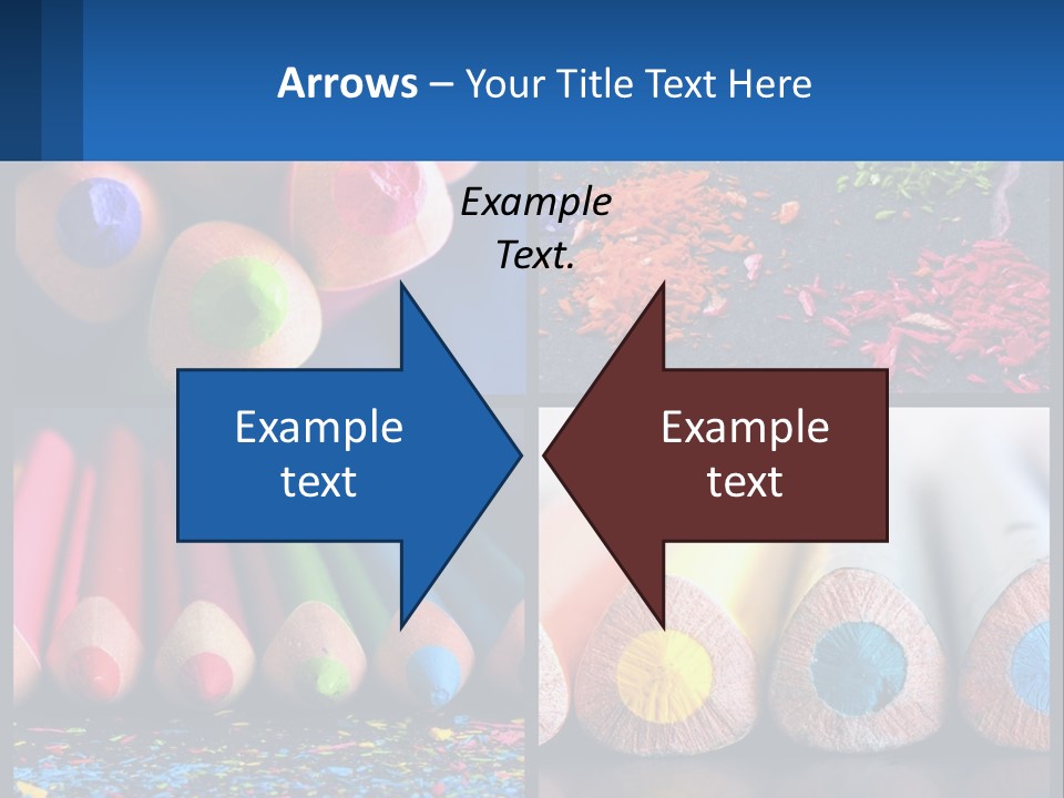 Office Pencil Materials PowerPoint Template