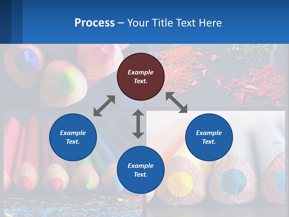 Office Pencil Materials PowerPoint Template
