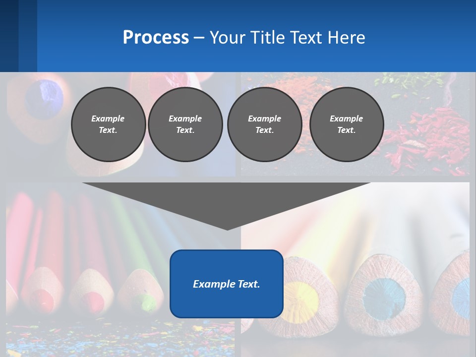 Office Pencil Materials PowerPoint Template