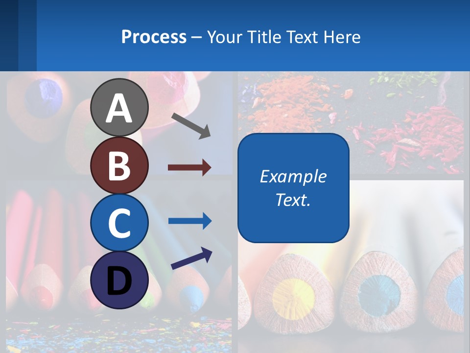 Office Pencil Materials PowerPoint Template