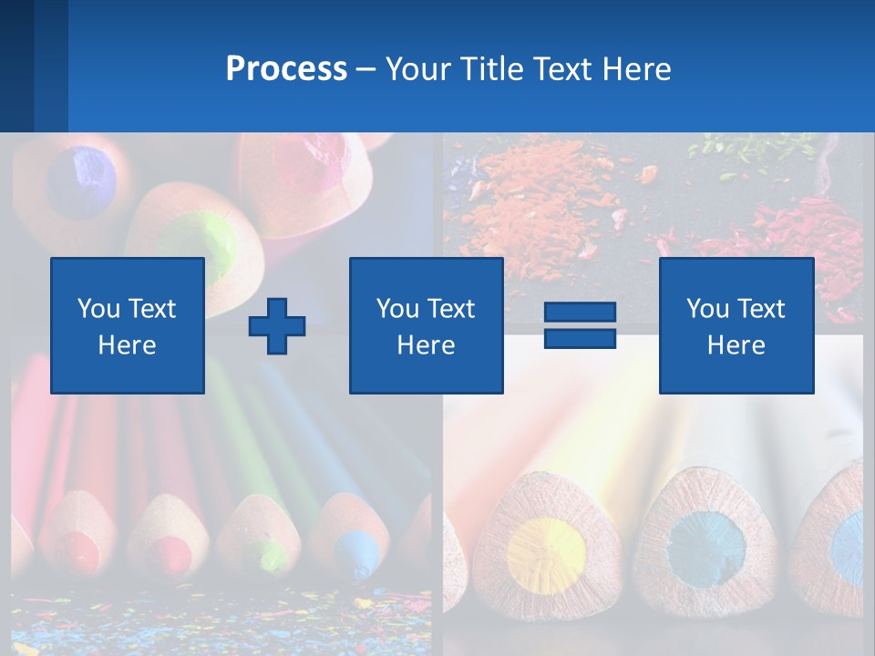 Office Pencil Materials PowerPoint Template