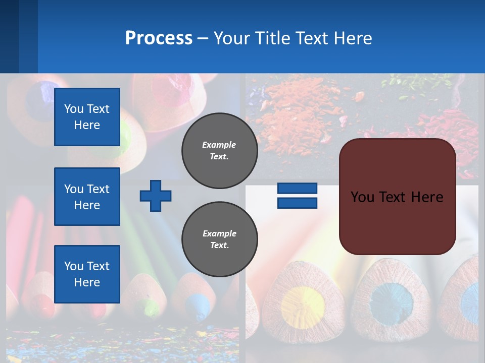 Office Pencil Materials PowerPoint Template