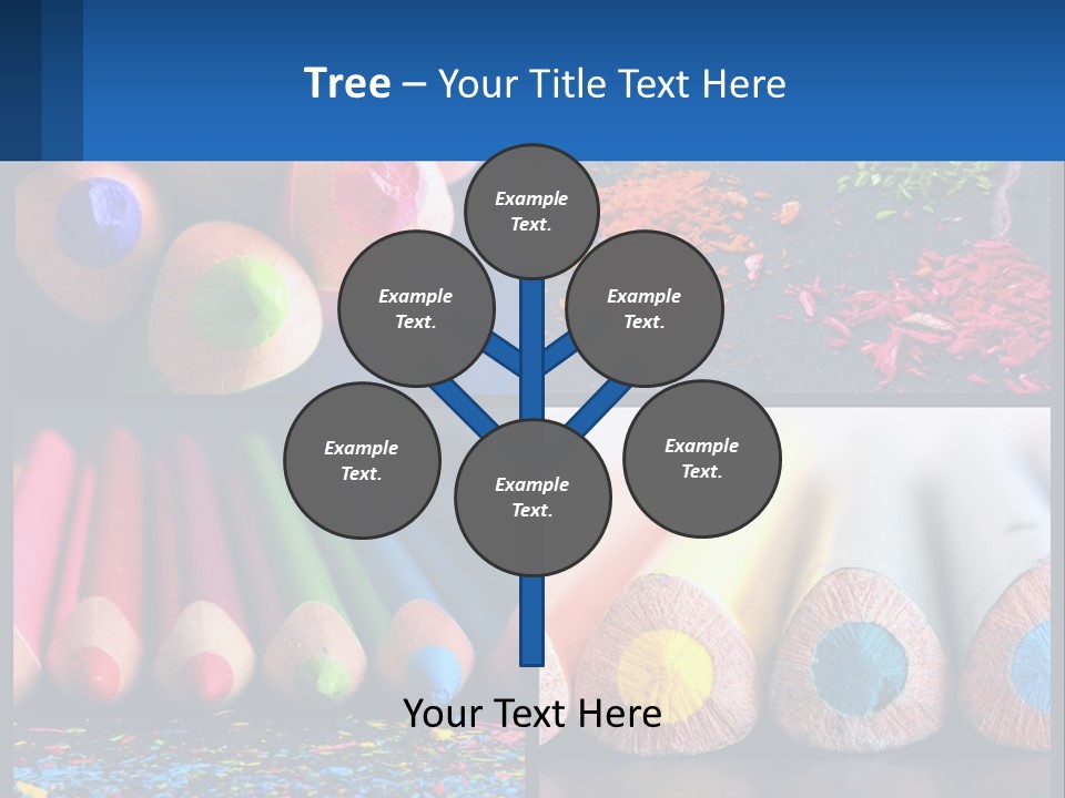 Office Pencil Materials PowerPoint Template