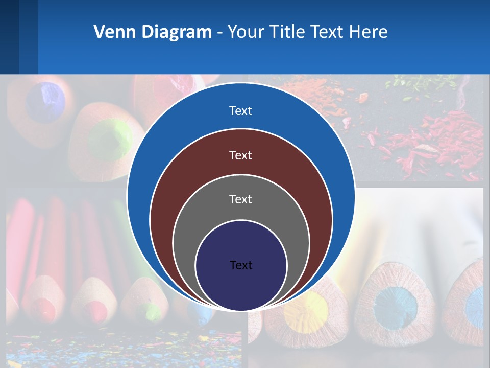 Office Pencil Materials PowerPoint Template