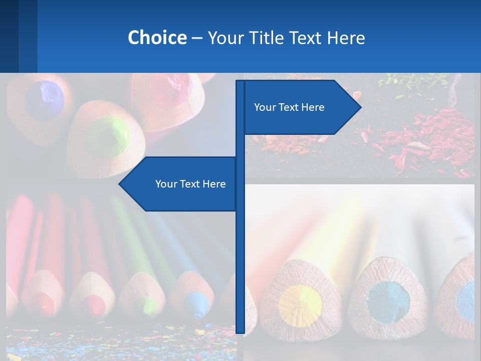 Office Pencil Materials PowerPoint Template