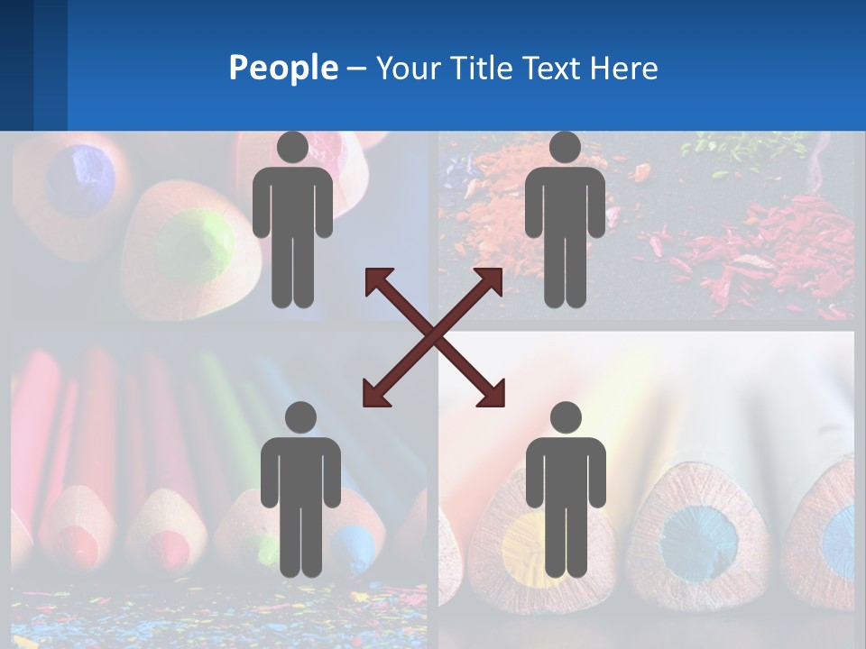 Office Pencil Materials PowerPoint Template