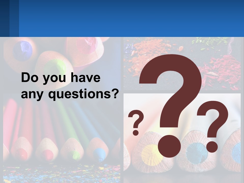 Office Pencil Materials PowerPoint Template