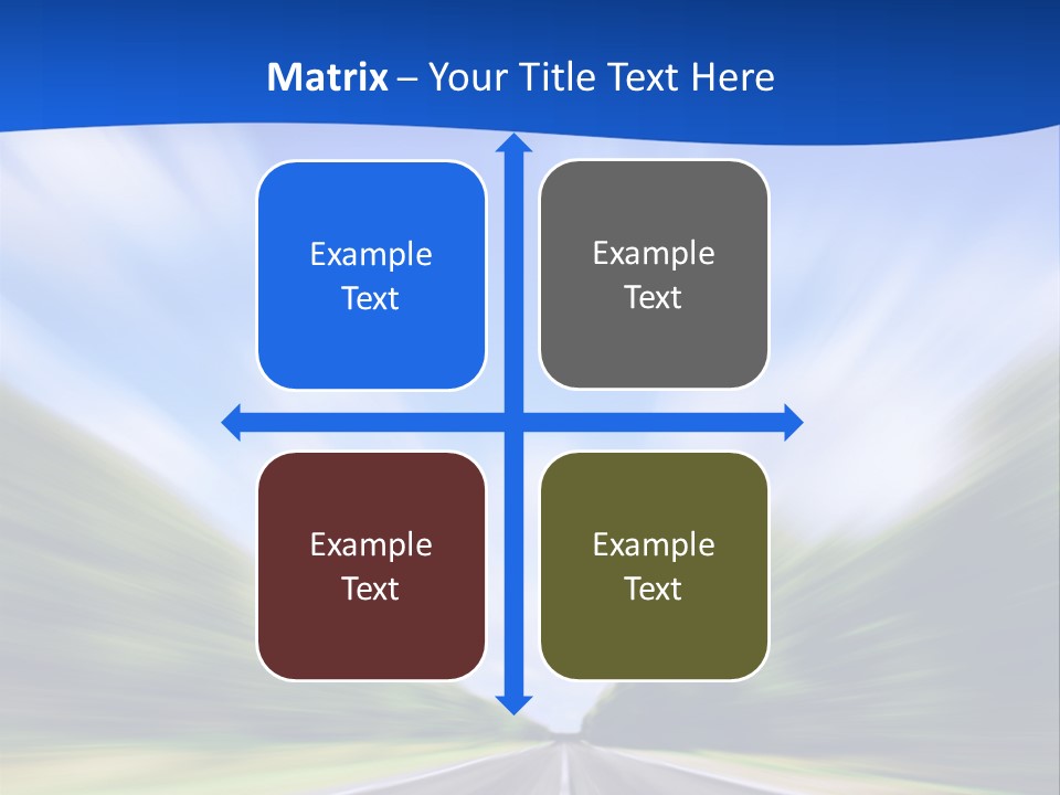 Direction Action Line PowerPoint Template
