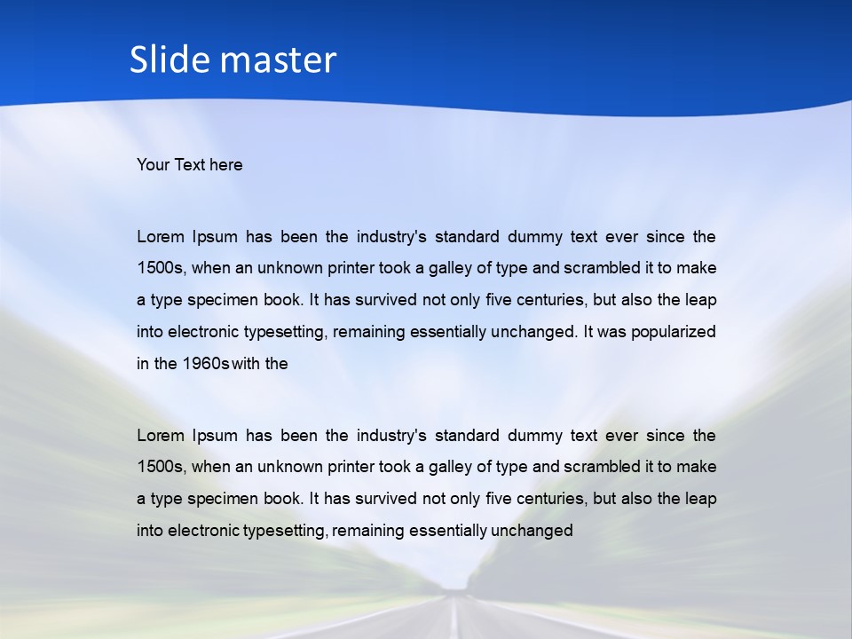 Direction Action Line PowerPoint Template