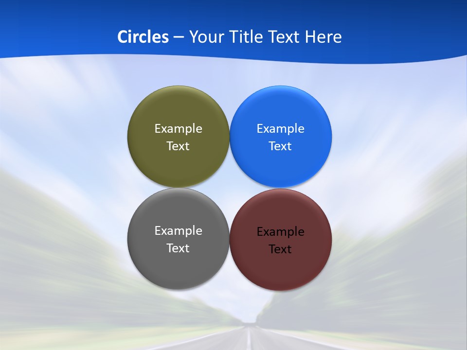 Direction Action Line PowerPoint Template